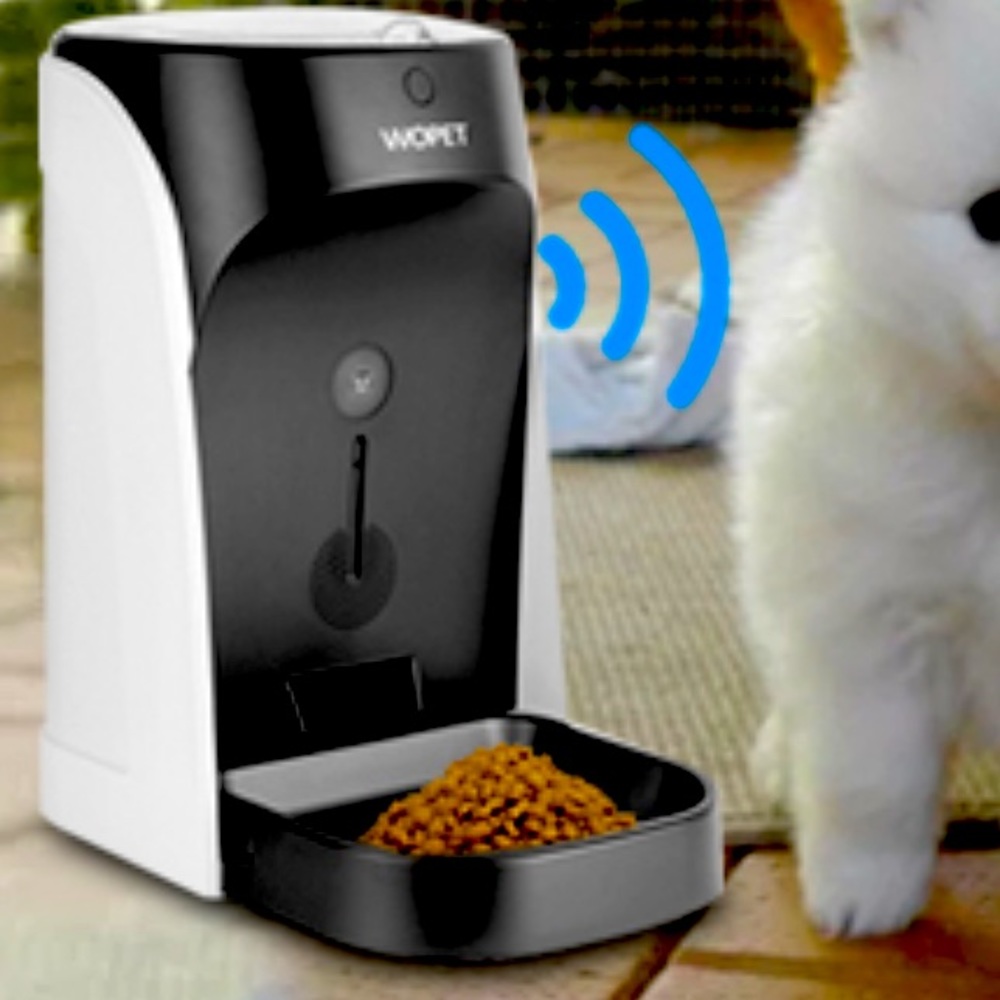 🐶⚫️🐶• ⚫️WOPET x 🗣 Voice Pet Feeder • 🐱⚫️🐱